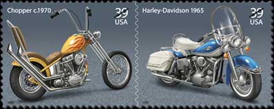 USPS Motorcycle Stamps