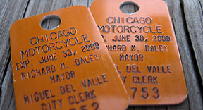 Chicago motorcycle medallions 2008